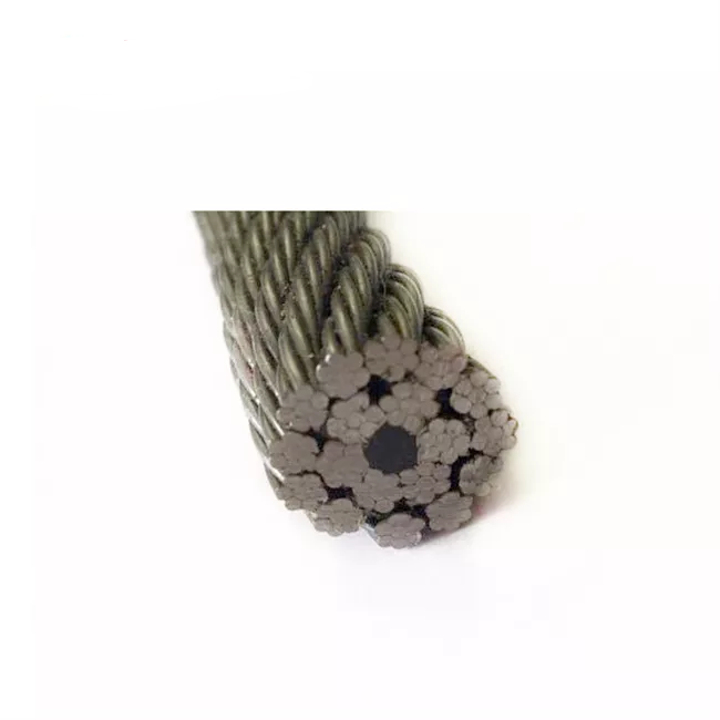 17*7 / 18*7 Multi Strand Non-rotating Galvanized and ungalvanized Steel Cable Steel Wire Rope