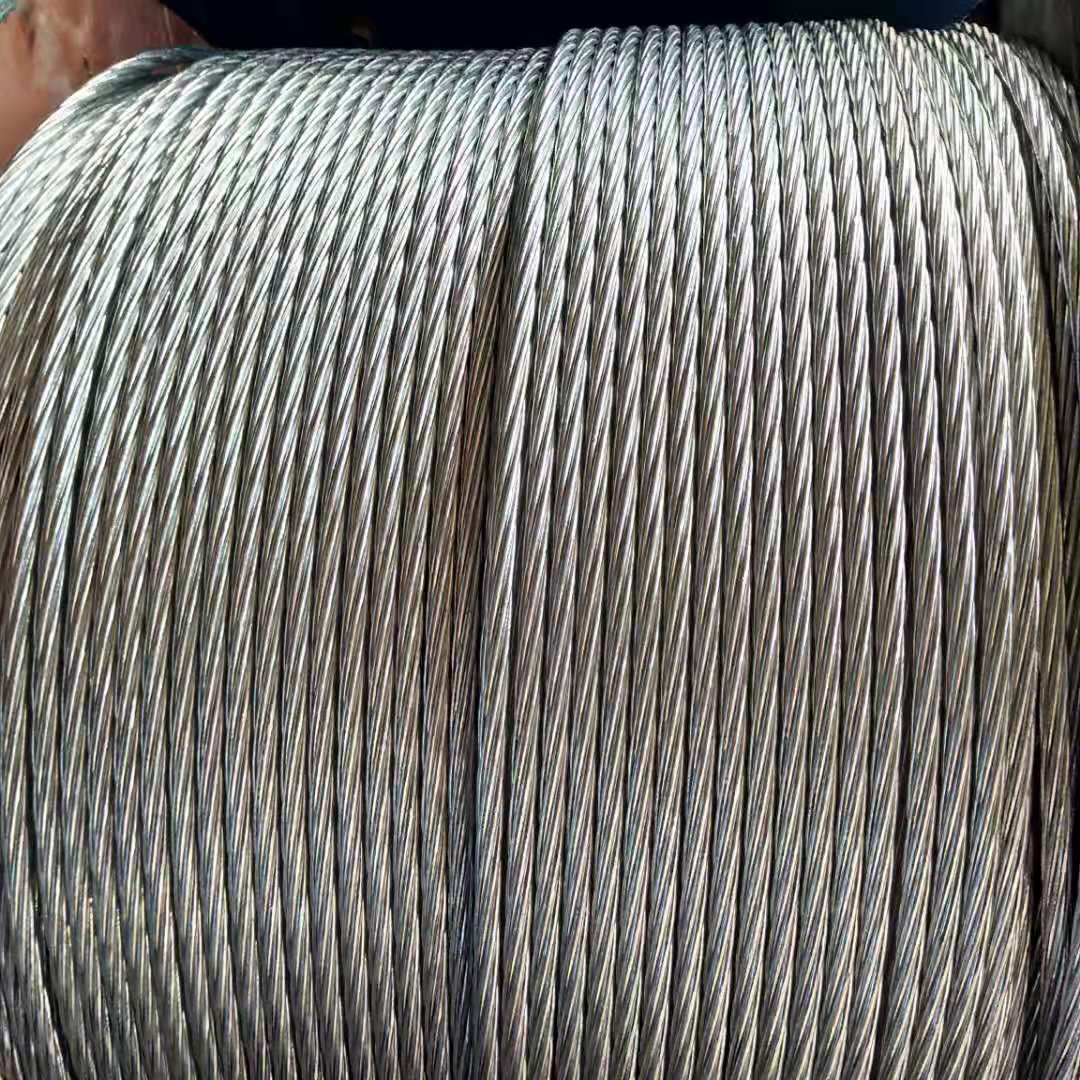 galvanized steel rope DIN Standard Bright Steel Wire Rope For General Purpose 6x25Fi