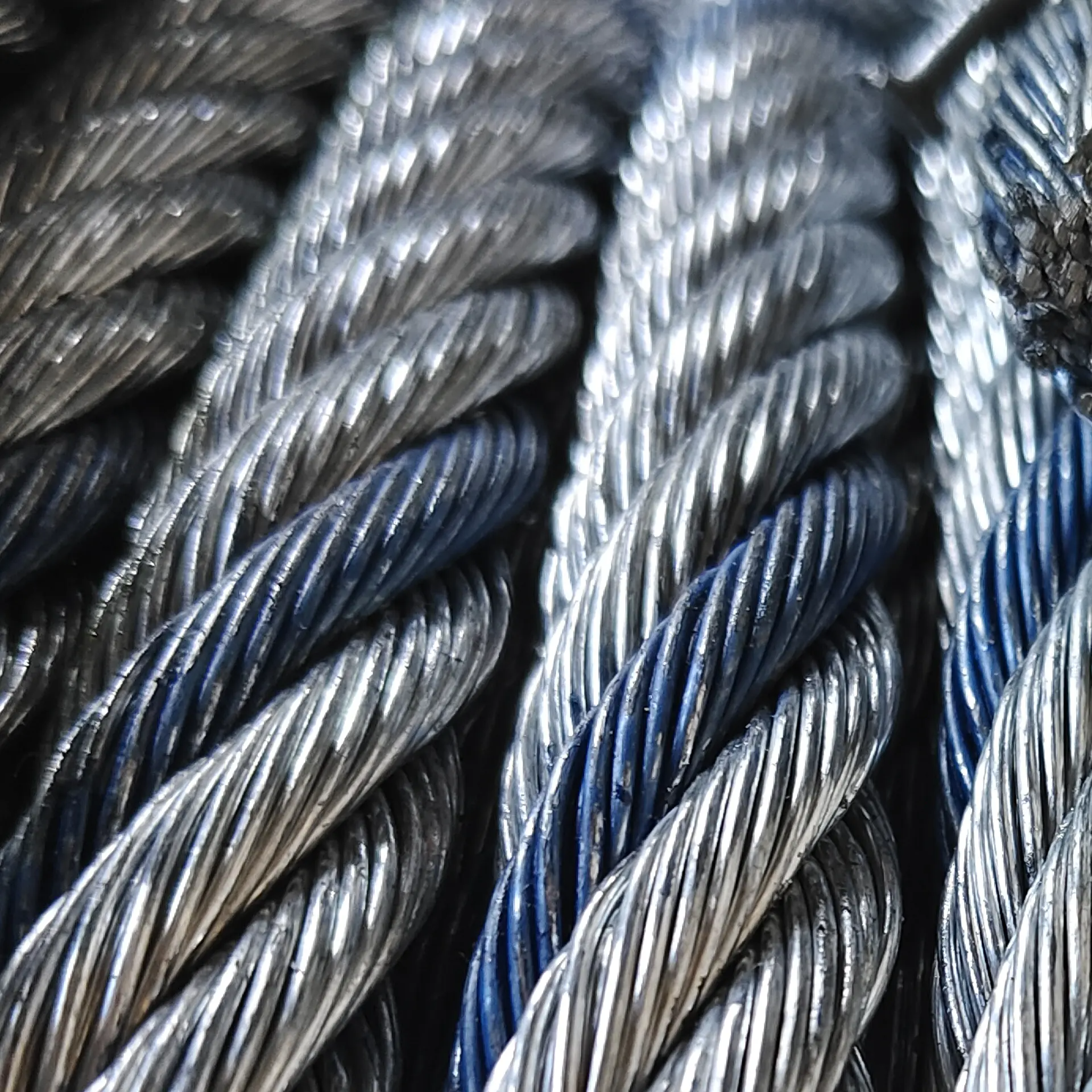 Hot Dipped Galvanized Zinc Plated PVC Coated Steel Cable Fiber Core Steel Core IWRC Steel Wire Rope