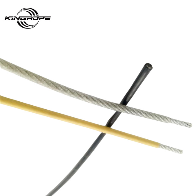 PVC Coating 7X7 Construction Steel Wire Rope Softer Fishing Lifting Cable