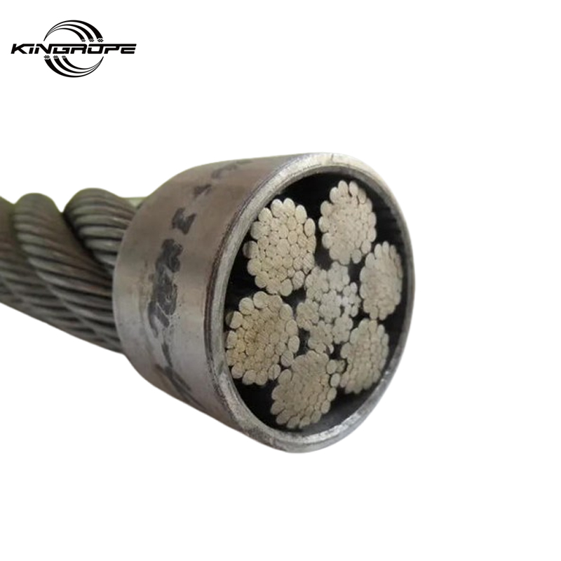 6x36ws Ungalvanized Steel Wire Rope For Cranes / Winches