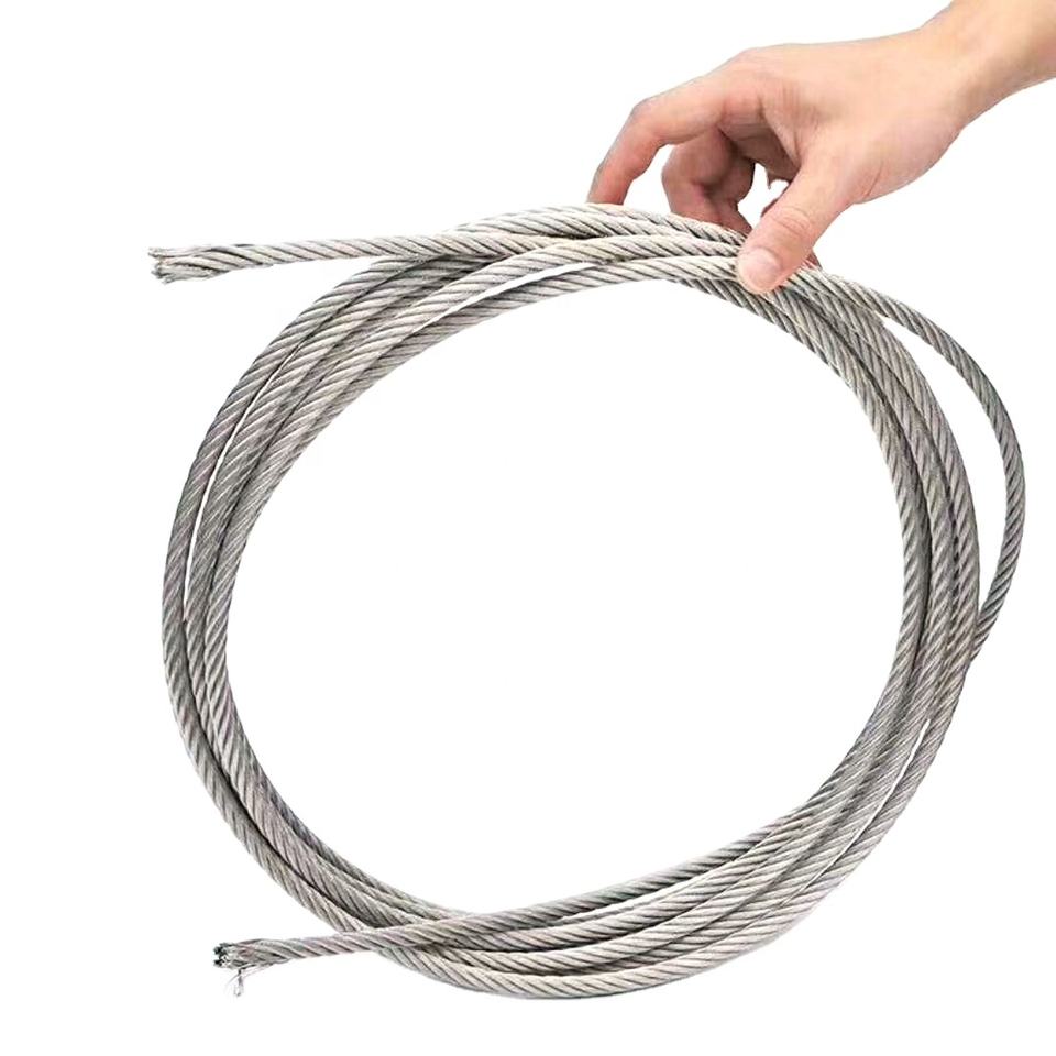 7x19 galvanized and ungalvanized steel wire rope
