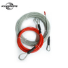 4mm 5mm 6mm 1/4" Heavy Duty Looped End Steel Wire Rope Cable With Eyelect For Outdoor Zip Line Equipment