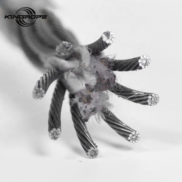 Cheap Price Steel Wire Rope 8x19S+FC 8mm High Speed Elevator Use