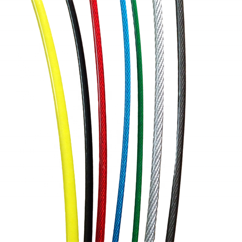Durable Nylon Pvc Plastic Coated Steel Wire Rope For Safety