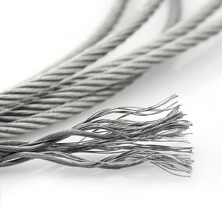 Steel Wire Rope Cable Diameter 1.5mm 1.8mm 2mm 2.5mm 3mm 4mm Rustproof 7*7