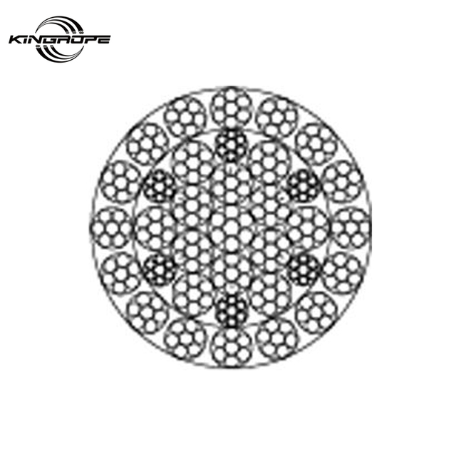 35W×7 E.G.Steel Wire Rope for Tower Crane 16mm