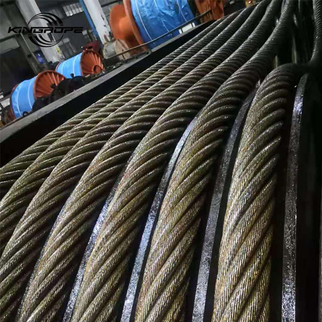 Steel Wire Rope 6x36ws IWRC Fiber Core for Crane Winches 22mm 24mm 25.4mm 28mm 30mm 32mm