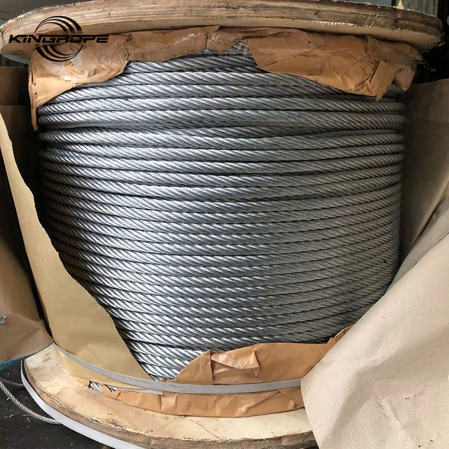 Galvanized 6X19+FC Line Contacted Sandline Steel Wire Rope