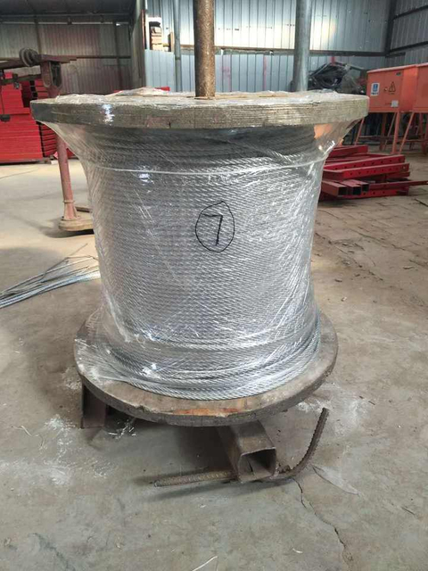 7X7 steel cable steel wire rope for marine