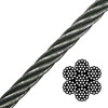  Galvanized Steel Wire Rope Galvanized Steel Strand 1x7 1x19 1x3 for Optic Fibre Cable