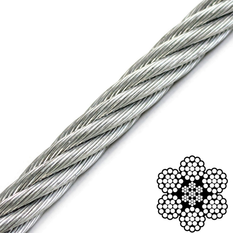 High Demand Products Electric Rope Galvanized Flexible Steel Wire Rope 