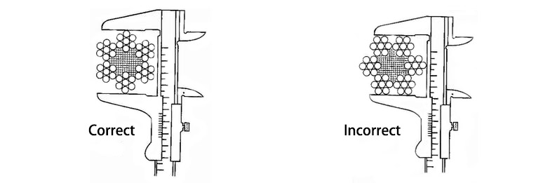 测量钢丝绳直径