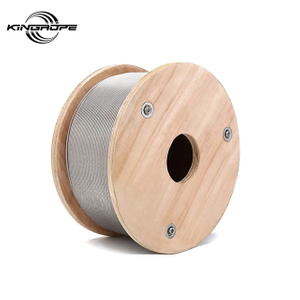 Hot Dipped Galvanized Zinc Plated PVC Coated Steel Cable Fiber Core Steel Core IWRC Steel Wire Rope