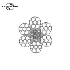 2160 MPa Galvanized 6x7+1x19 4.8MM 4.9mm 5mm Steel Wire Rope For Wire Saw Rope Mine