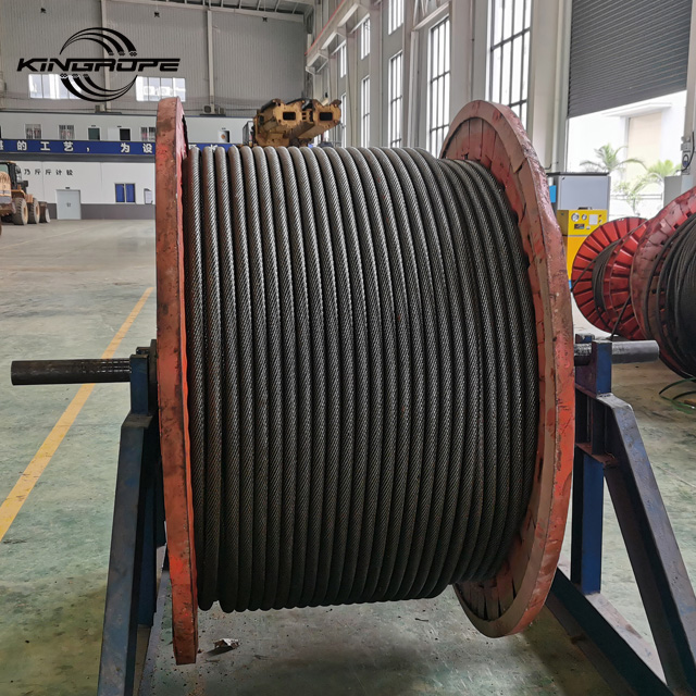 Steel Wire Rope Sling 26-40mm Round Strand Galvanized Steel Wire Rope Used In Lifting Machinery Galvanized Steel Wire Rope