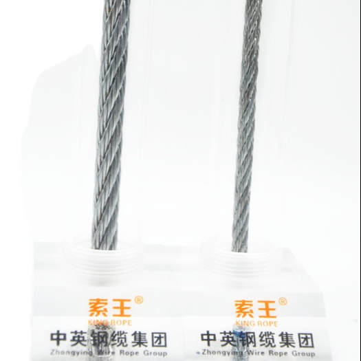 Transparent PVC Coating Galvanized Steel Wire Rope 7x7