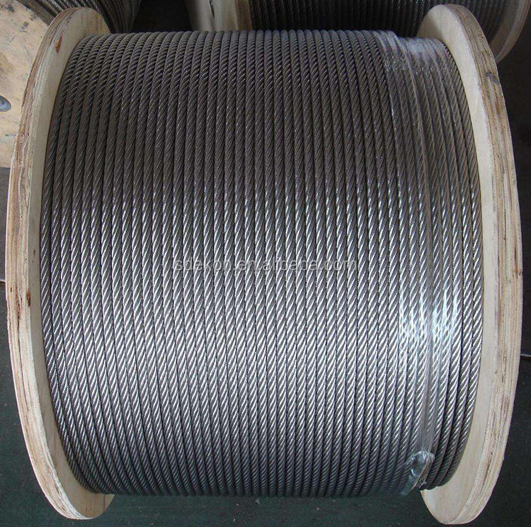 6x19+FC 11mm 1670MPa Electric Galvanized Steel Wire Rope