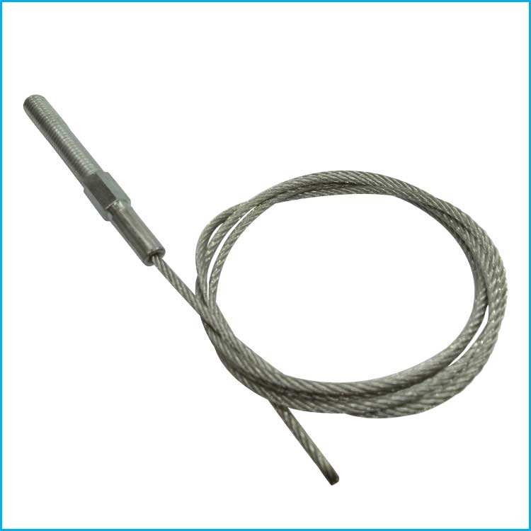 Wholesale 7x7 Threaded Studs Head Galvanized Steel Wire Rope for Security Cable