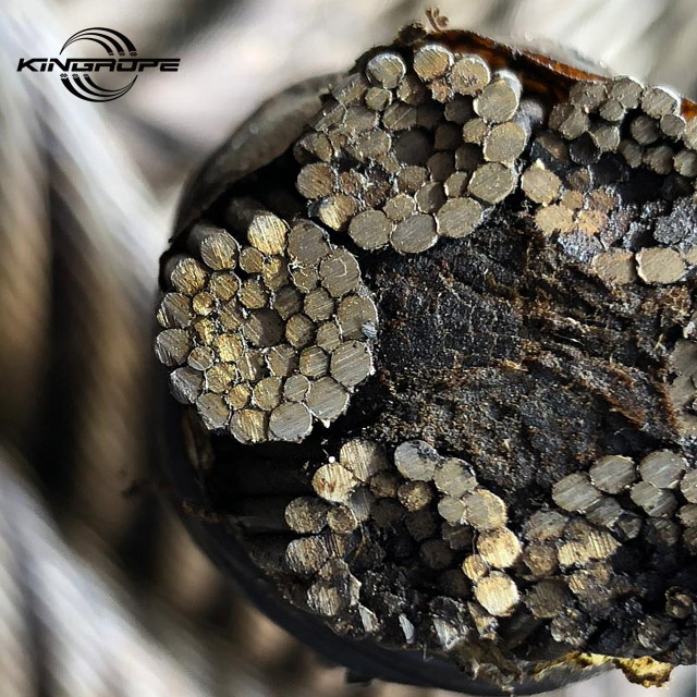 6x36ws Ungalvanized Steel Wire Rope For Cranes / Winches