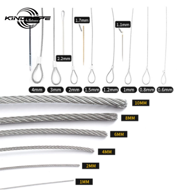 Steel Wire Rope Lifting Wire Rope 1x7 7x7 7x19