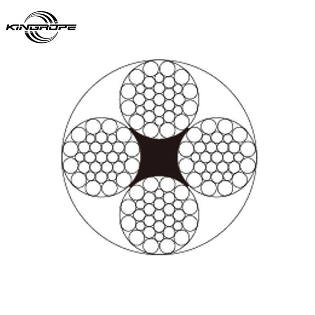 galvanized steel wire rope out door suspended platform 1960Mpa 4*31WS+PPC