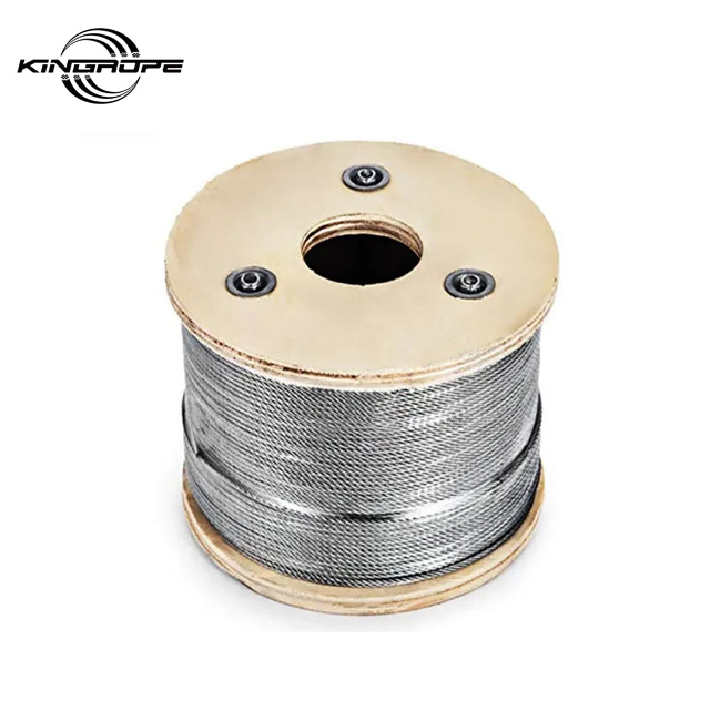 High Quality 6x19+FC Cables Steel Wire Rope Black/Galvanized Steel Wire 1*19 7*7