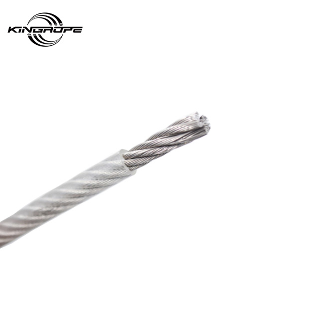 Steel Wire Rope 6mm 8mm 10mm 12mm Clear Cable PVC Plastic Coated 7x19