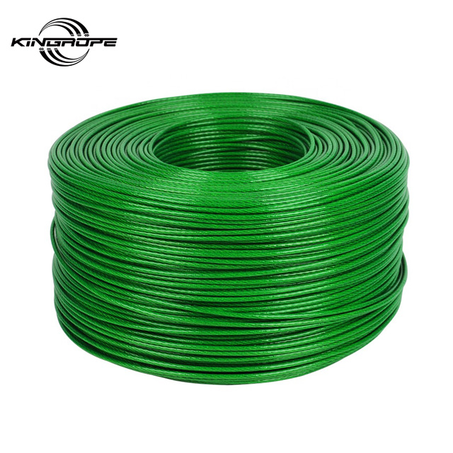 High Quality Control Cables Stainless Steel Wire Rope Galvanized Steel Wire 1*19 7*7 Brake Cable With Pvc Coating