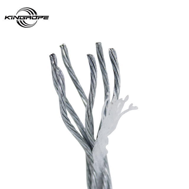 Hot Sale Galvanized Steel Cable 6X7+PP Galvanised Wire Rope