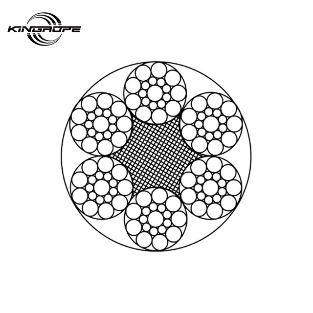 12mm Elevator Steel Wire Rope 6*19s+FC 