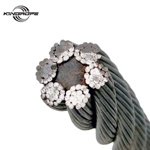 36 37mm China manufacturer high tensile cable galvanized steel rope Compact Rope 6*19+FC 6x19+FC