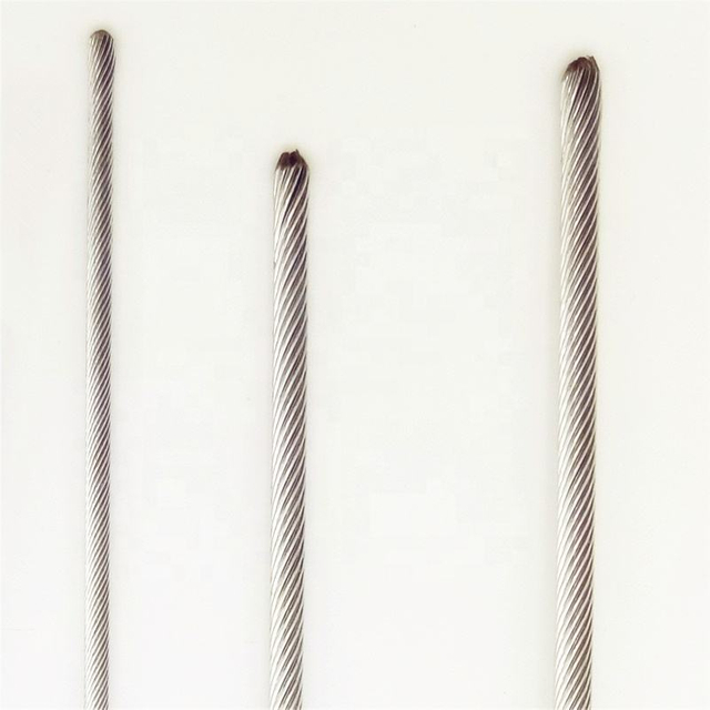 1x12 1.6mm Prestressed Galvanized Single Universal Steel Wire Rope Strand Wire for Control