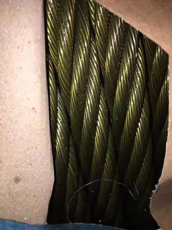 Anti twist Galvanized zipline cable steel cable