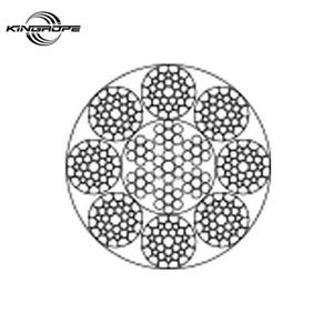 Iwrc Tower Crane Cable, Steel Wire Rope 8 Strand Wire Rope for Rotary Drilling Rig 8xk36ws+Iwrc