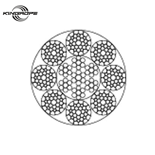 Iwrc Tower Crane Cable, Steel Wire Rope 8 Strand Wire Rope for Rotary Drilling Rig 8xk36ws+Iwrc