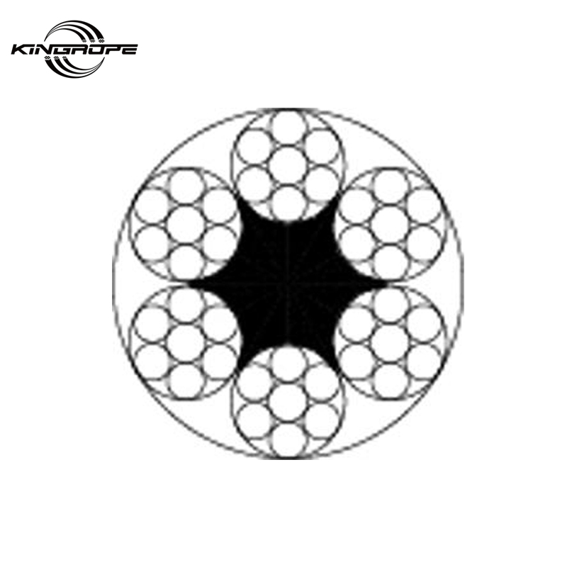 6X7+FC Galvanized Steel Wire Ropes