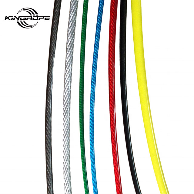 7X7 Nylon Coated 0.6mm Steel Wire Rope for Harness