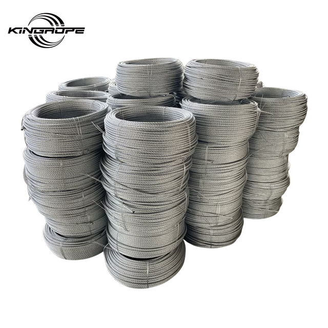 High Quality Various Types of Galvanized Steel Wire Rope for All Kinds of Lifting And Traction Equipment Wire Rope