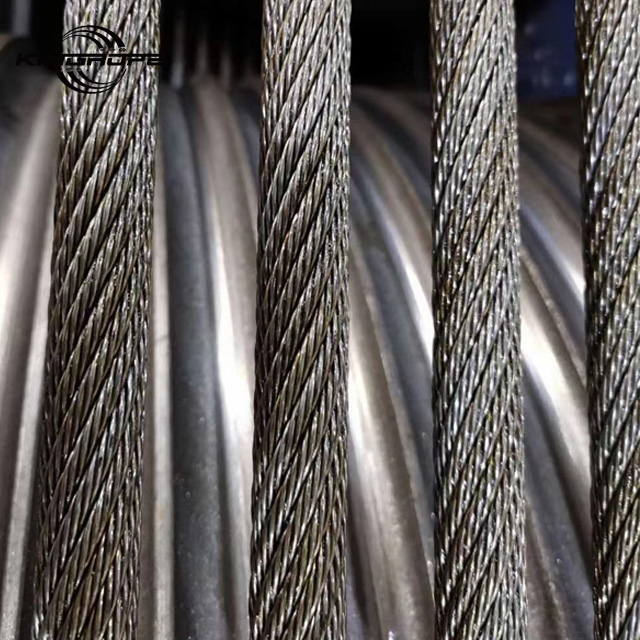 35x7/35Wx7 42mm Galvanized Steel Multi-Strand Wire Rope For Heavy Equipment