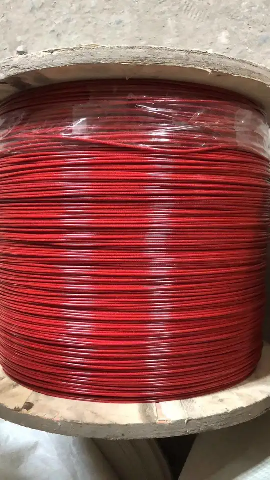 7x7 PVC Coated Wire Rope Diameter 2.5mm Galvanvized And Ungalvanized