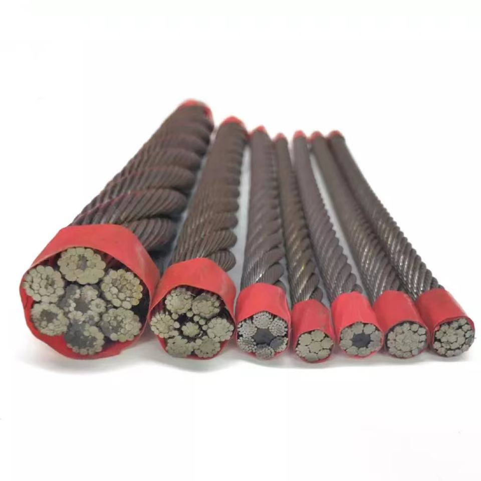 High Carbon Steel Wire 1/8" 7X19 GALV AIRCRAFT CABLE