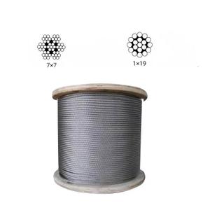 High Tension Galvanized Steel Wire Rope 7x7 1x19 For General Purpose Standard