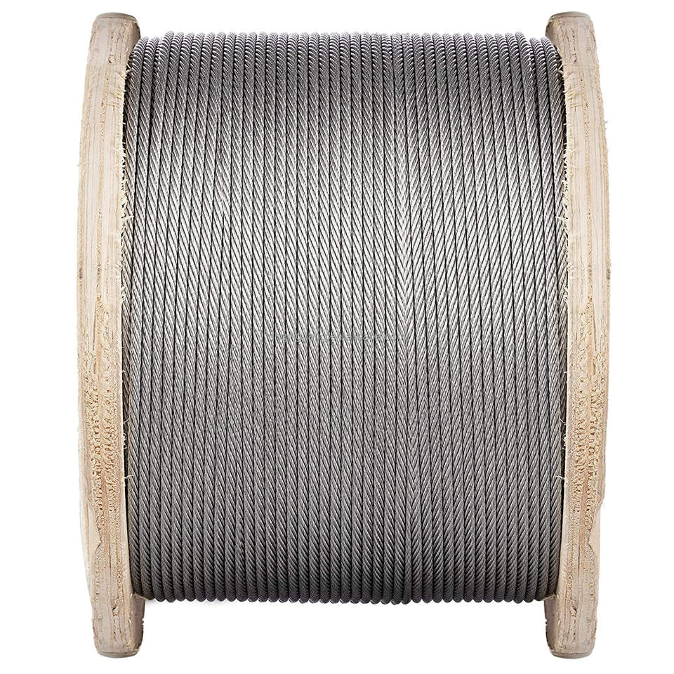 18*7 Class Galvanized Steel Wire Rope 1770N/mm2 No-rotating with many layers