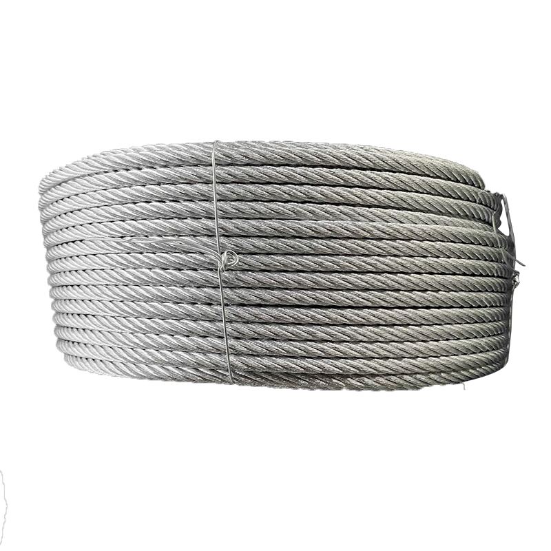 Reasonable price 7X19 galvanized cold heading steel wire rope