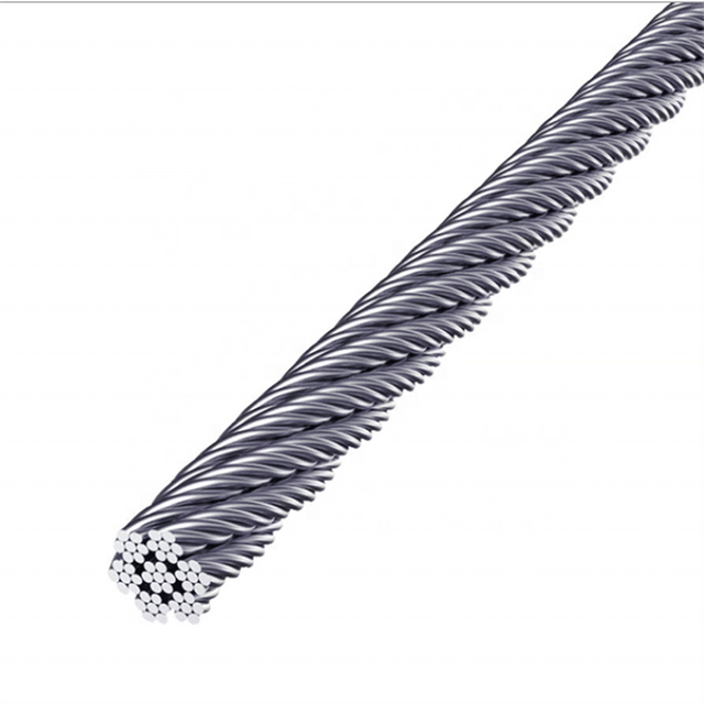 High Quality 6x19 FC 25mm Galvanized Steel Wire Rope for Cable Way Factory