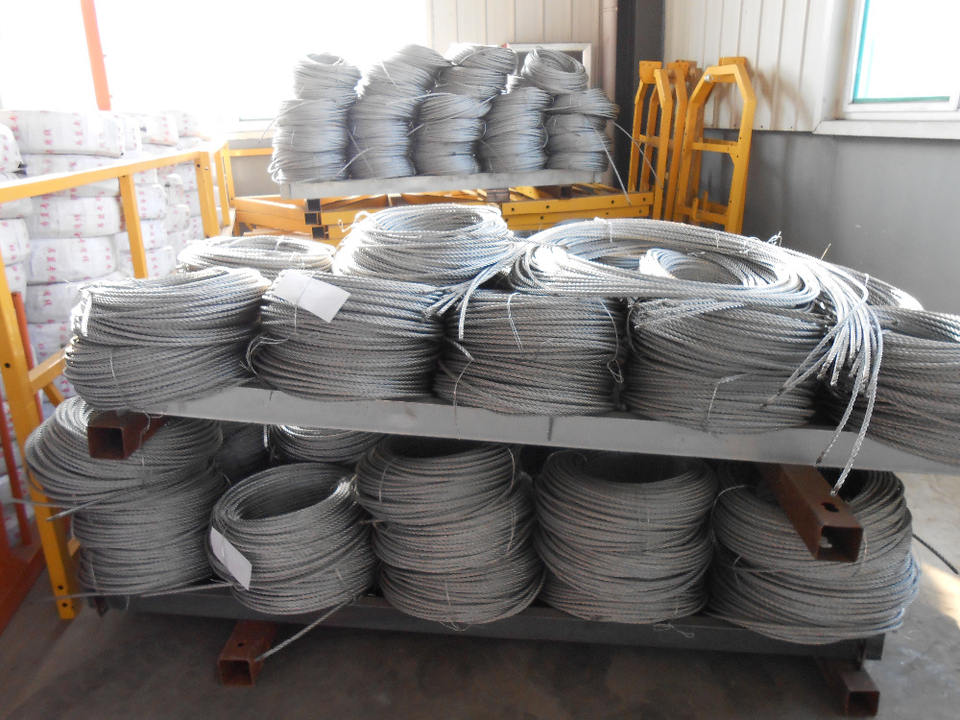 Hot Dipped Galvanized 4x31WS+PPC Steel Wire Rope Suspended Platform Use