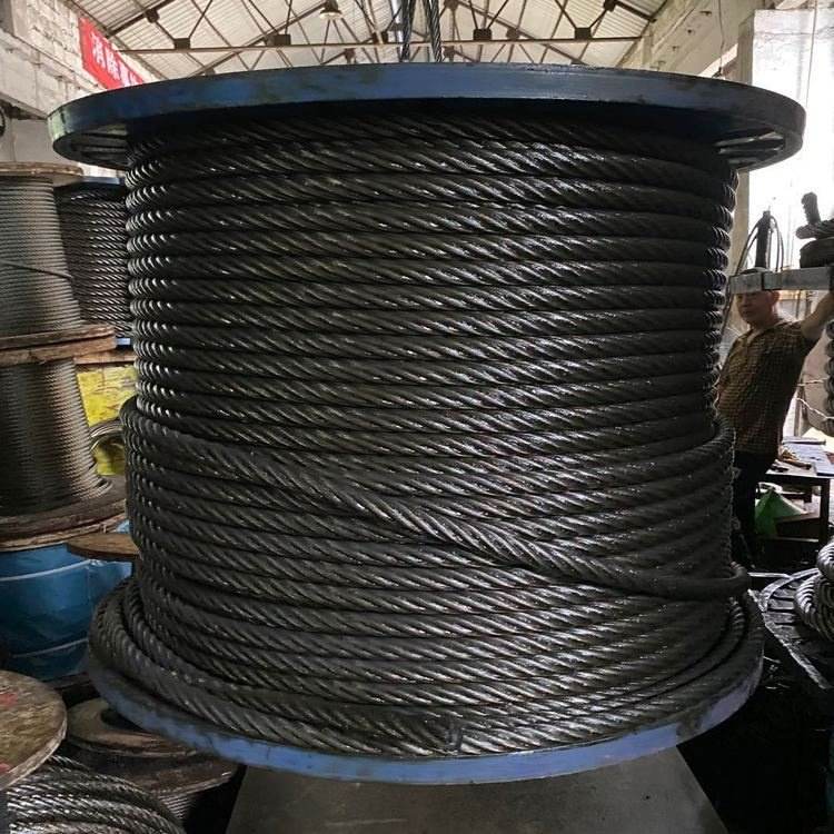 Galvanized Carbon Steel Wire Ropes Construction 6*36sw+iwrc Bright Finish 30mm Diameter For Hoisting Crane