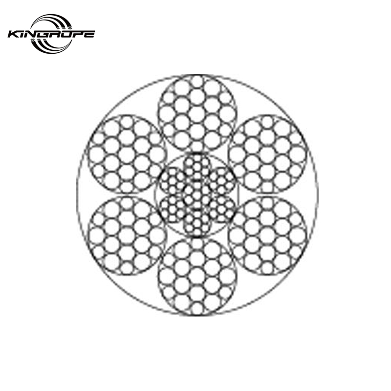 6×19W+IWRC Galvanized Steel Wire Rope