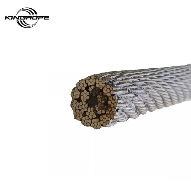 Hot Selling 18*7FC IWS Port Hoisting Steel Wire Rope Galvanized